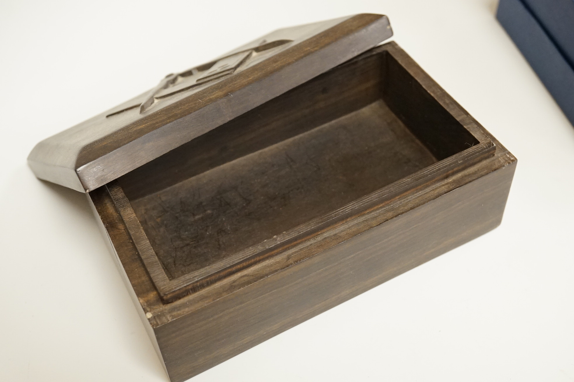 Masonic collectables including three paperweights, a cigarette box and two ribboned medals